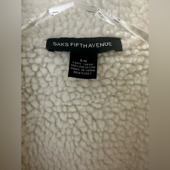 Saks Fifth Avenue Faux Suede Vest - Picture 3 of 3